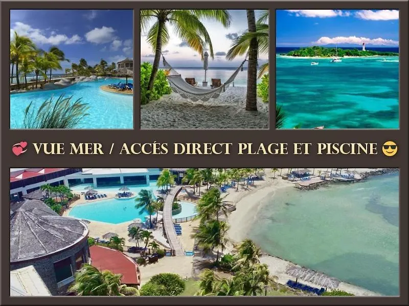 Vue Mer&Accès Direct à la Plage avec Magnifique Piscine Saint-Francois